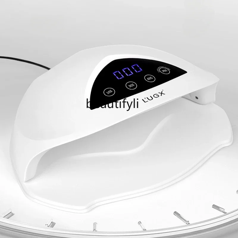

ss03 Nail Phototherapy Machine Dual Light Source Intelligent Temperature Control Quick-Drying Heating Lamp Nail Salon UV Lamp