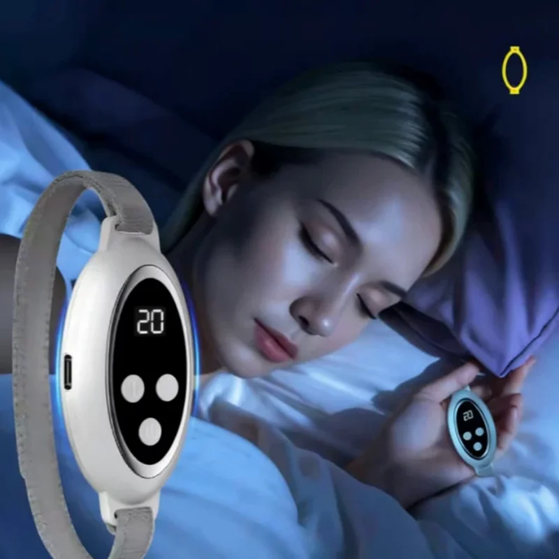 New Rechargeable Palm Pulse Sleep Massager Device Handheld Microcurrent Device for Improved Sleep Insomnia Anxiety Relief