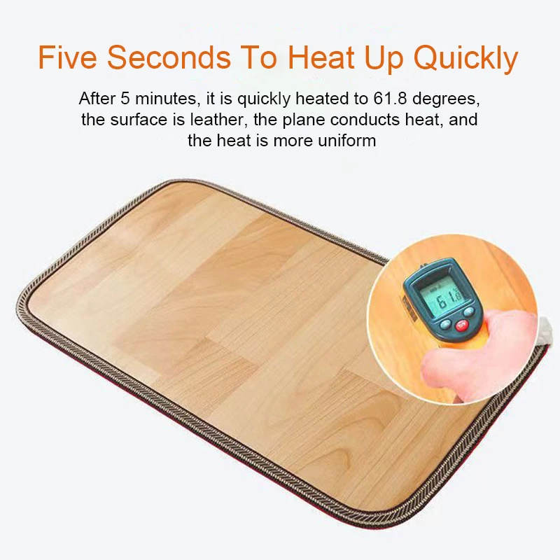 HATV 110V/220V เครื่องทำความร้อนเท้า Office Home แผ่นทำความร้อนไฟฟ้า Warm ฟุตเครื่องทำความร้อนในครัวเรือนพรมฤดูหนาวไฟฟ้าเครื่องทำความร้อน