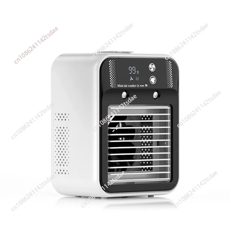 Portable USB mist cooling fan, spray humidifier mini air conditioner for dorm & office use