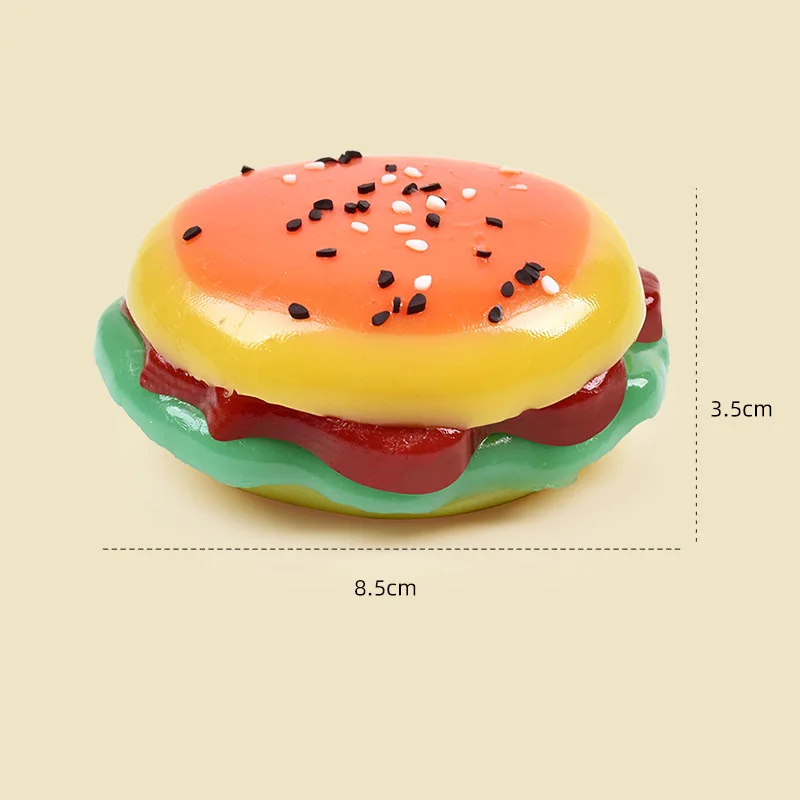 Novità Hamburger Lento Aumento Queeze Giocattolo Grande Hamburger Pane Squish Rimbalzo Lento Spremere Giocattolo Antistress Rilascio Mano Rilassarsi Giocattolo