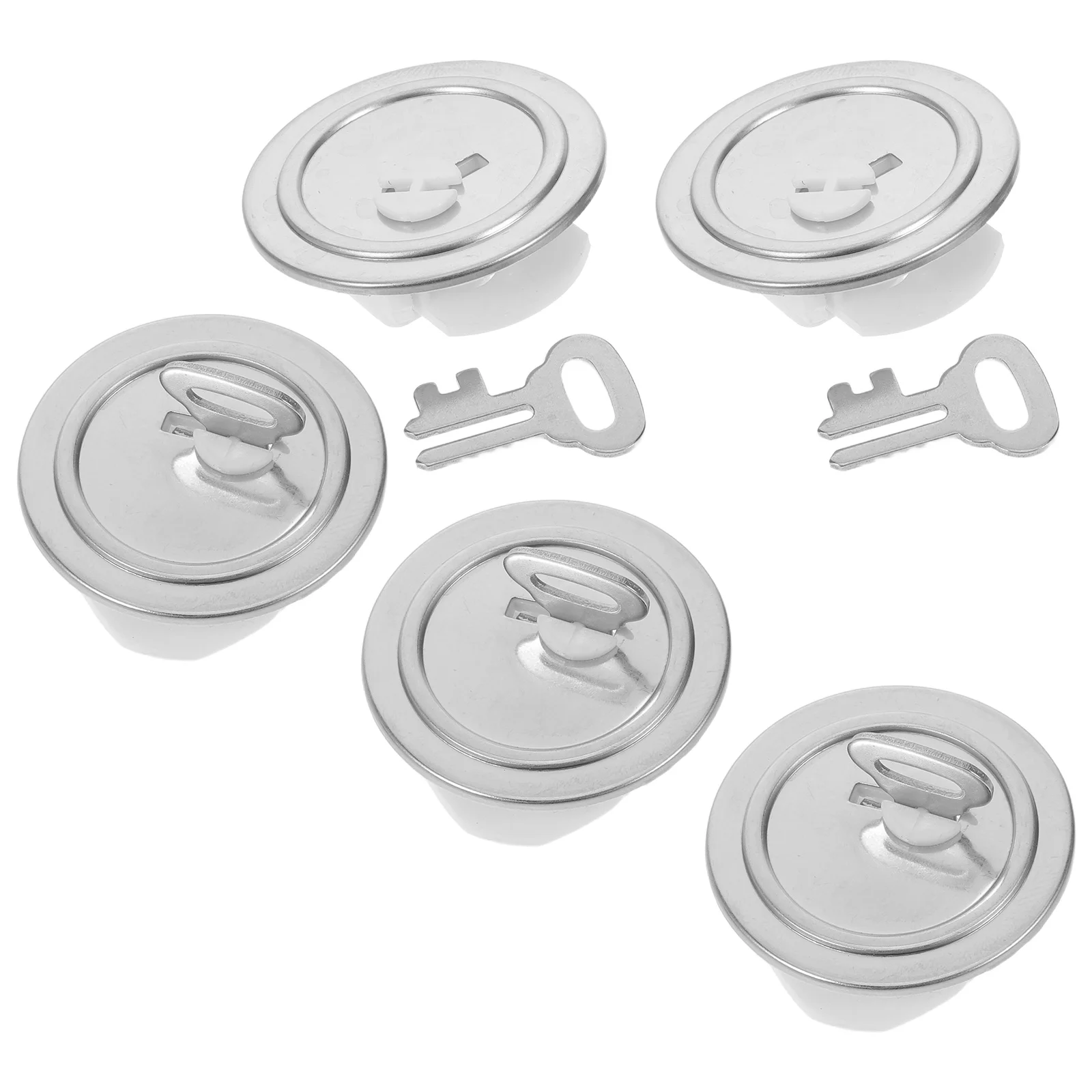 Bouchon de boîte d'épargne avec clé, 5 pièces, bouchons de prise de banque d'argent robustes pour pièces de monnaie, pièce de rechange, couvercle inférieur