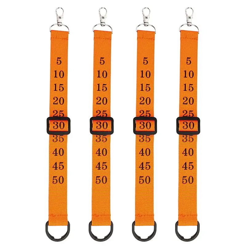 

Football Referee Chain Clips 4PCS Soccer Official Nylon Gear Linesman Umpire Equipment For Daily Training Orange Referee Gear