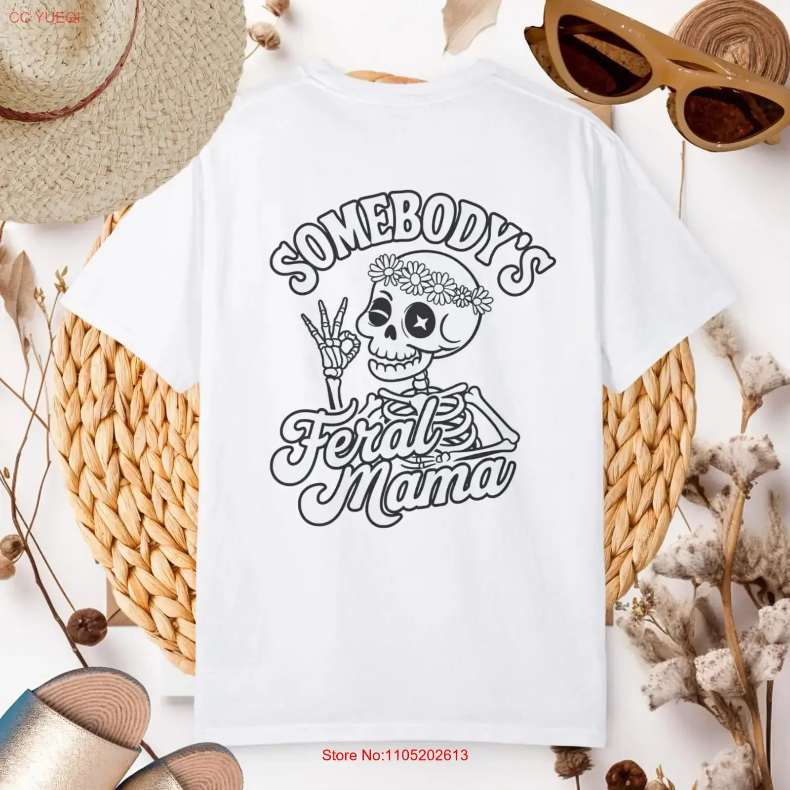 

Футболка Feral Mom, окрашенная в крутую одежду для дня рождения, сестры, винтажная стираная повседневная удобная мягкая растянутая дизайнерская одежда для дома