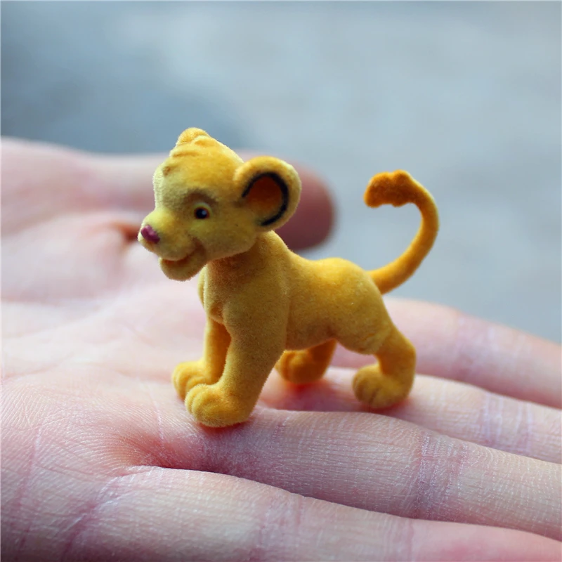 6piece 5cm High quality Disney the Lion King Simba flocking simba collection ornaments  figure toys