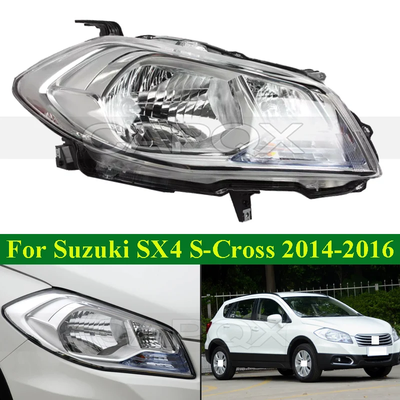 

CAPQX Halogen Front Bumper Head Light Head Lamp For Suzuki SX4 S-Cross 2014-2016 Headlamp Headlight Front Turn Signal Light