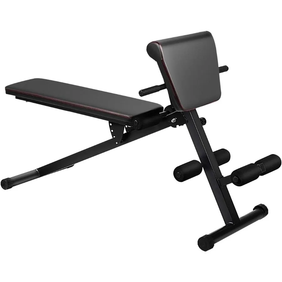 Banco multientrenamiento plegable Situp extensión de espalda Abdominal entrenamiento de fuerza silla romana Preacher Curl con altura ajustable a