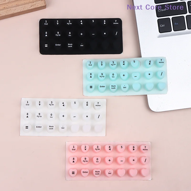 70/21Pcs Raised Adhesive Keyboard Stickers Silicone Typing Keycaps For Long Nail Art Keyboard Bubbles Self-for Long Nails