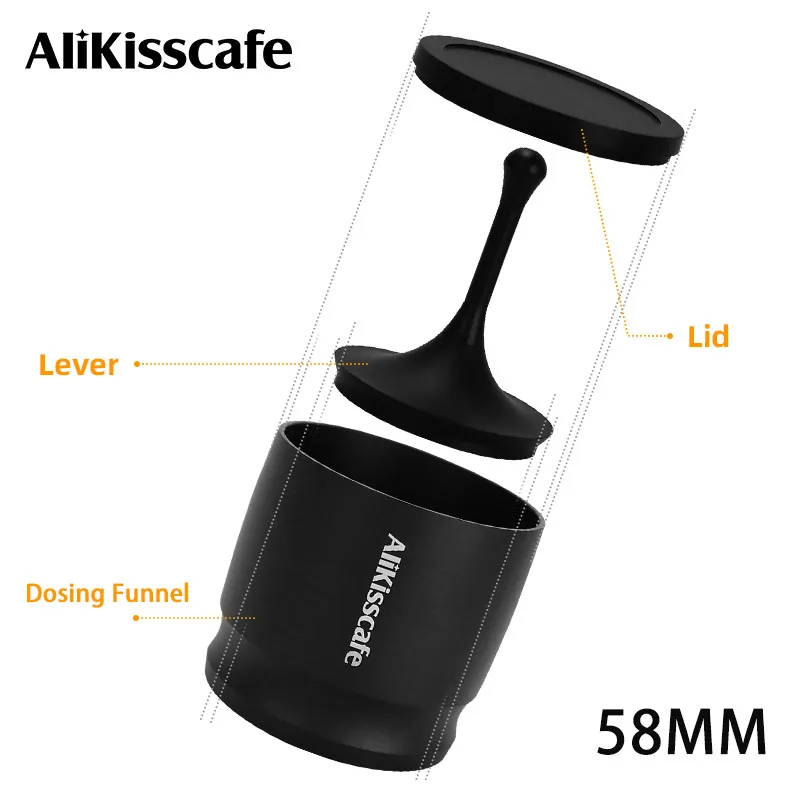 AliKisscafe Espresso Dosing Funnel Dosing Cup Blind Shaker For 58mm Portafilter Coffee Machine Accessories Home Barista Tools