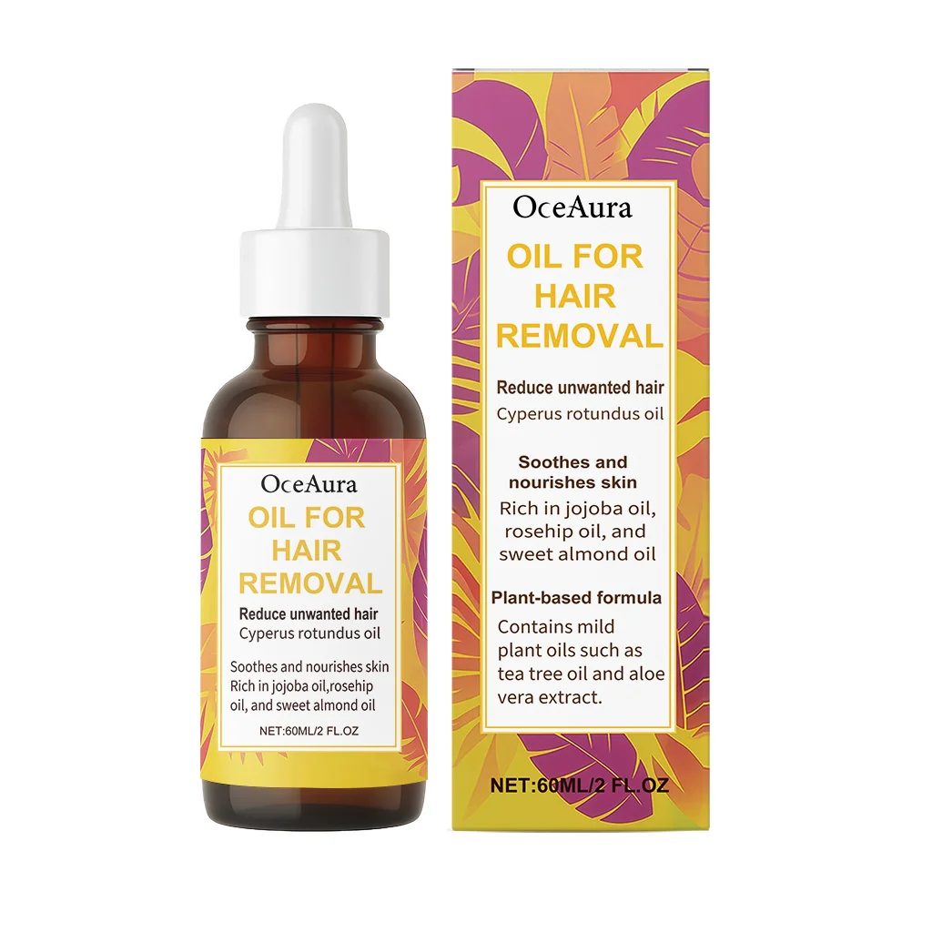 زيت Cyperus Rotundus لإزالة شعر الجسم بالكامل، مثبط نمو الشعر، مهدئ ناعم، رعاية لطيفة لإزالة الشعر، زيت أساسي