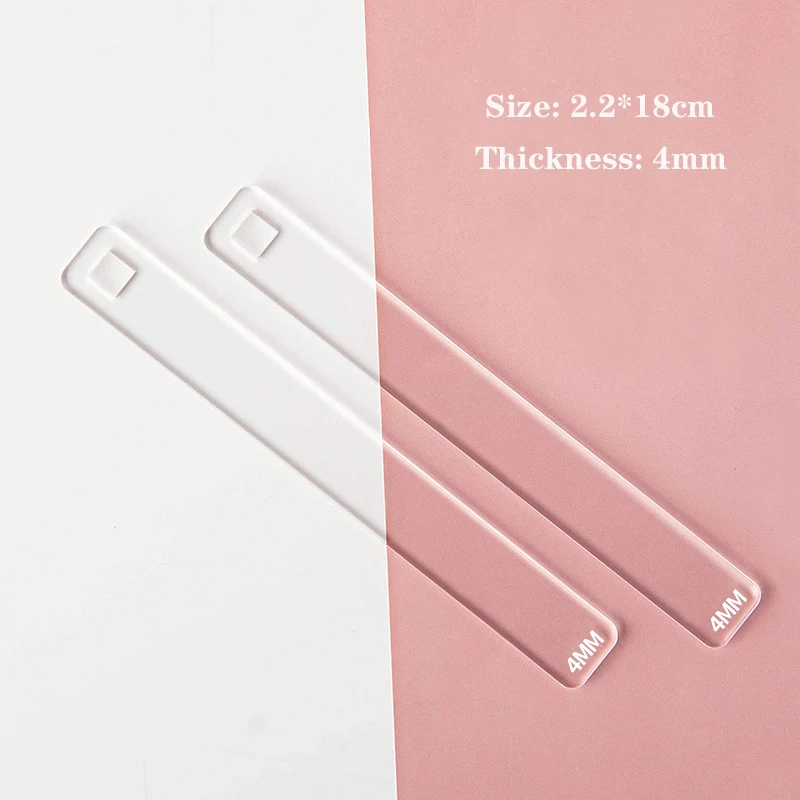 Rolstrip Pin Rail Set Acryl Polymeerklei Dieptegids Set Klei Rolstang Gids met Beschermfolie voor Polymeer Oorbellen