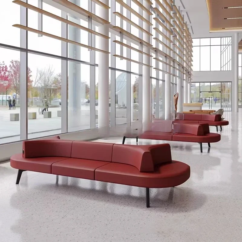 business airport lounge straight row card seat double-sided seating sofa