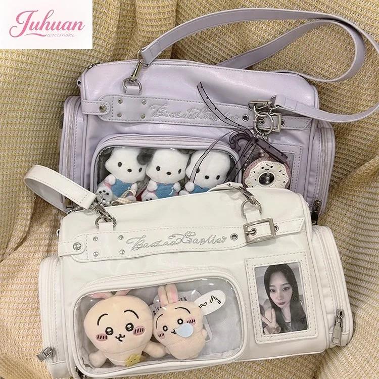 اليابانية الأصلية LtaBag حمل حقيبة المرأة تنوعا الغذاء الصغيرة سعة كبيرة شفافة بوسطن حقيبة كتف محمولة الإناث