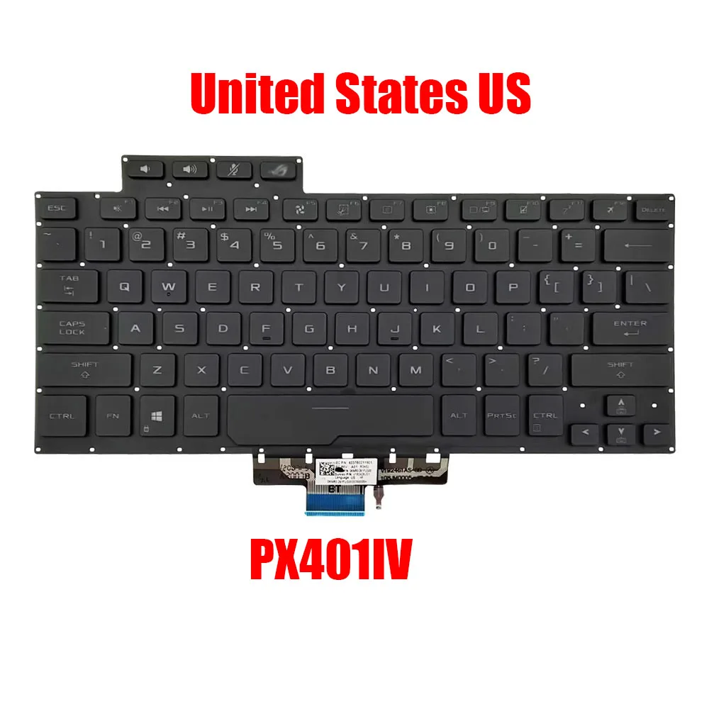 

US Keyboard For ASUS ROG Studio Pro 14 PX401QM\PX401IV Black Without Frame With Backlit