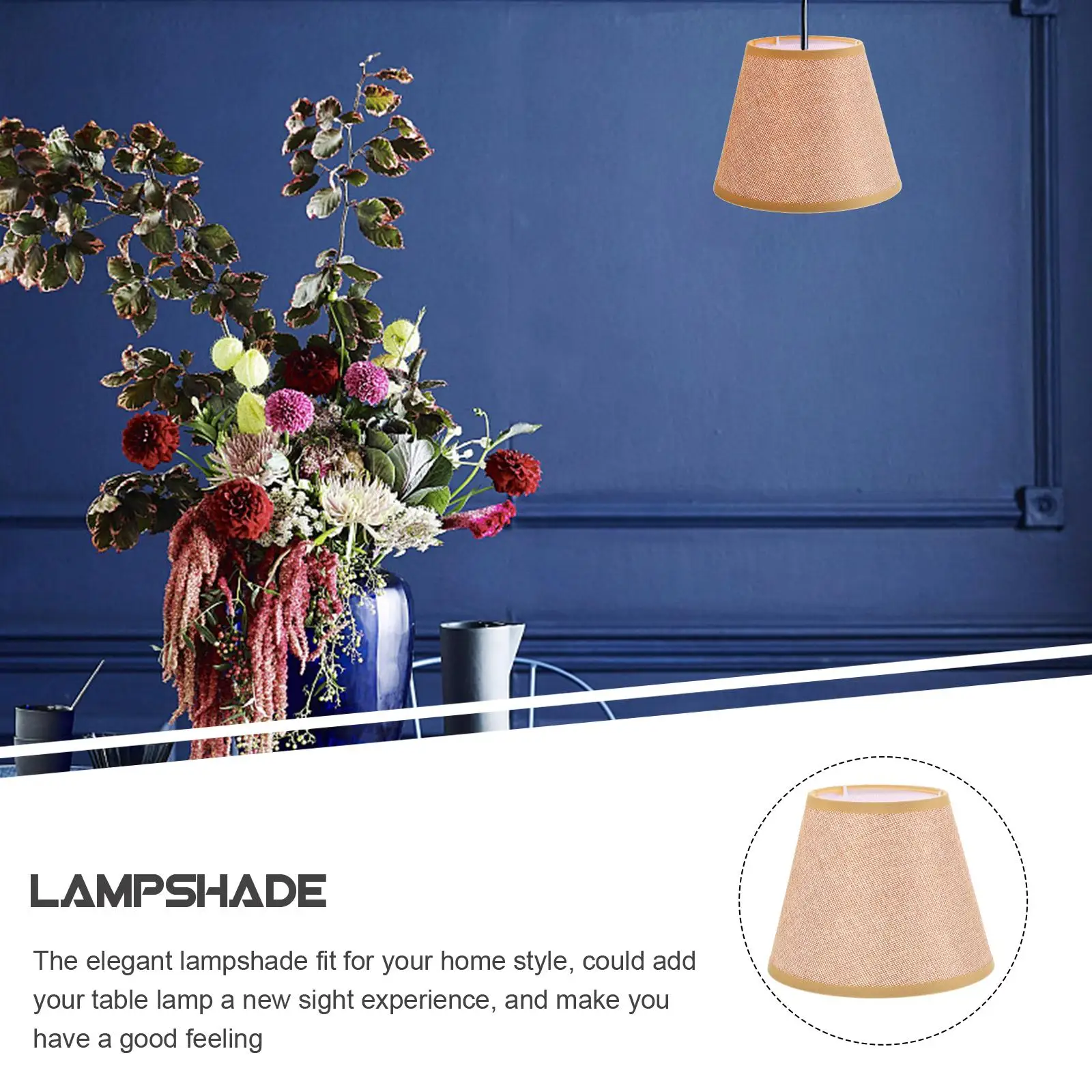 

Cartoon Printed Lamp Shades Fabric Drum Shade Cover for Table Lamps Home Decor PC Beige Extend Lamp Life Lighting Accessories