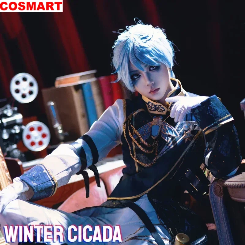 COSMART Winter Cicada Cosplay Costume Game Identity V Prisoner Cosplay Winter Cicad Costume Luca Balsa Cosplay + Wig