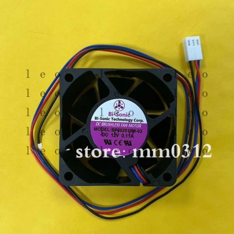 

CC for Bi-Sonic BP602512M-03 6025 DC12V 0.11A 6CM 3-Wire Silent Cooling Fan