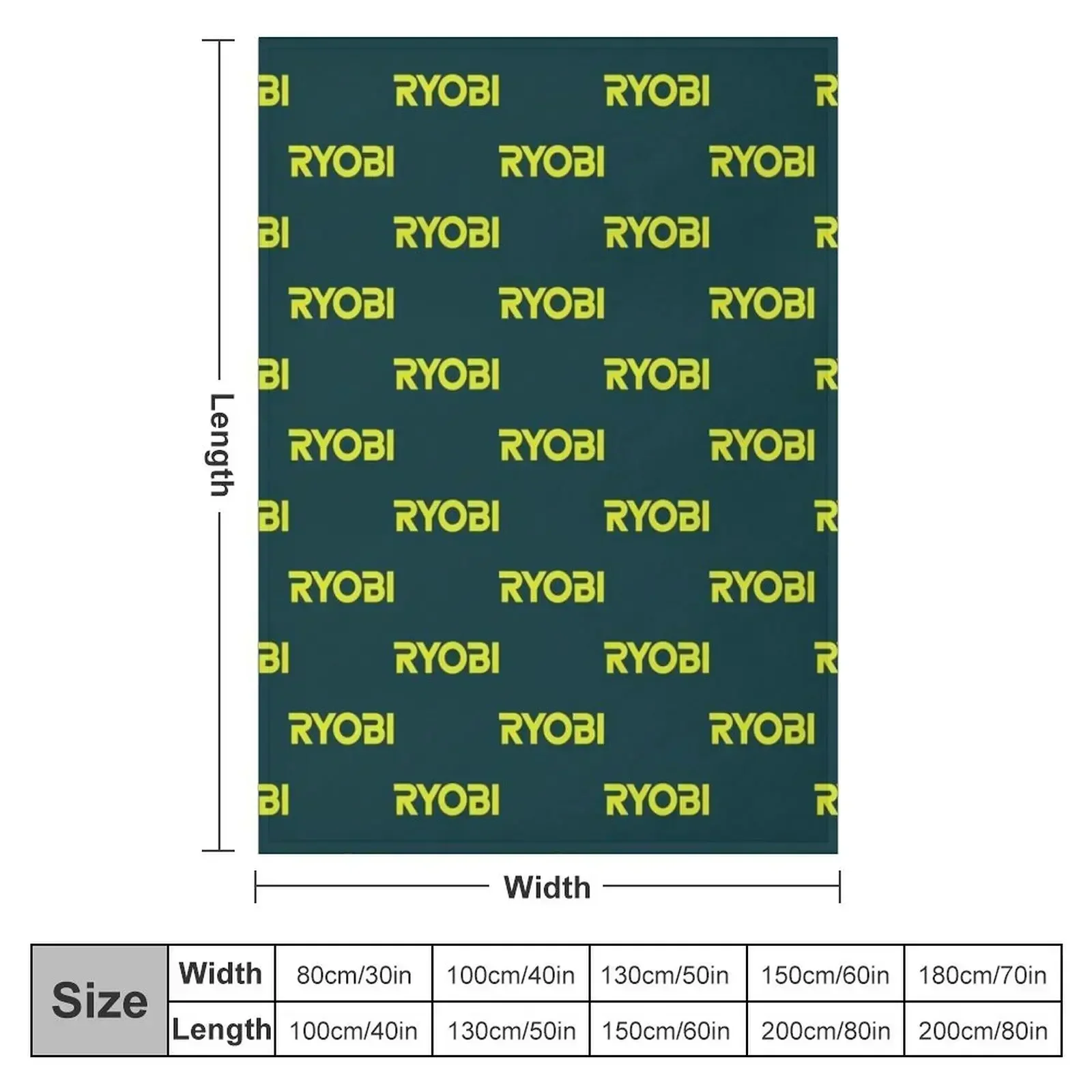 POWER TOOLS-RYOBI LOGO Throw Blanket Picnic Thins For Sofa Thin Bed Baby manga Blankets