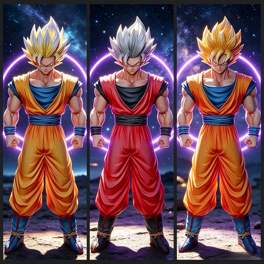 Figura de Anime Dragon Ball Z de 30 cm/11.8 pulgadas, Super Saiyan 2 Goku, Figuras de Acción de PVC, Modelo Coleccionable, Juguetes para Regalo