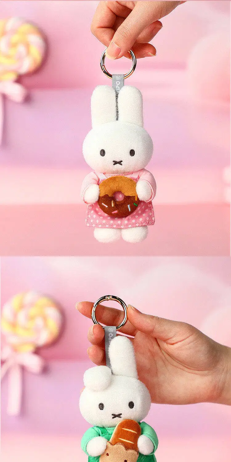 Miffy Official Bakery Series Plush Keychain Blind Box / Charm Blind Box - Fashion Trendy Toy Birthday Graduation Gift For Girls