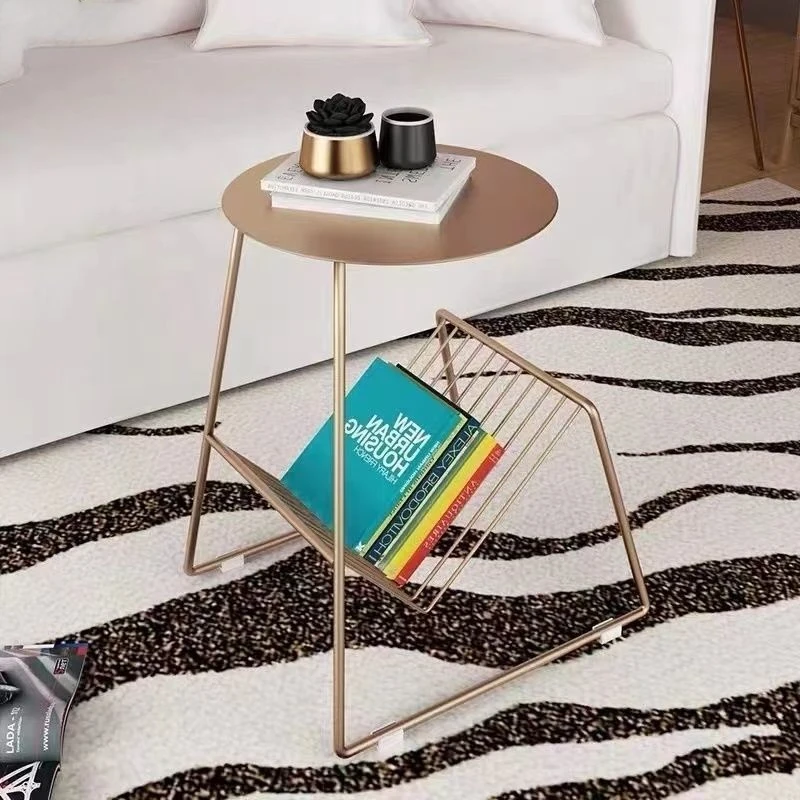 

Sofa Side Table Bed Side Reading Table With Magazine Storage Rack Living Room Small Mini Coffee Table Corner Table