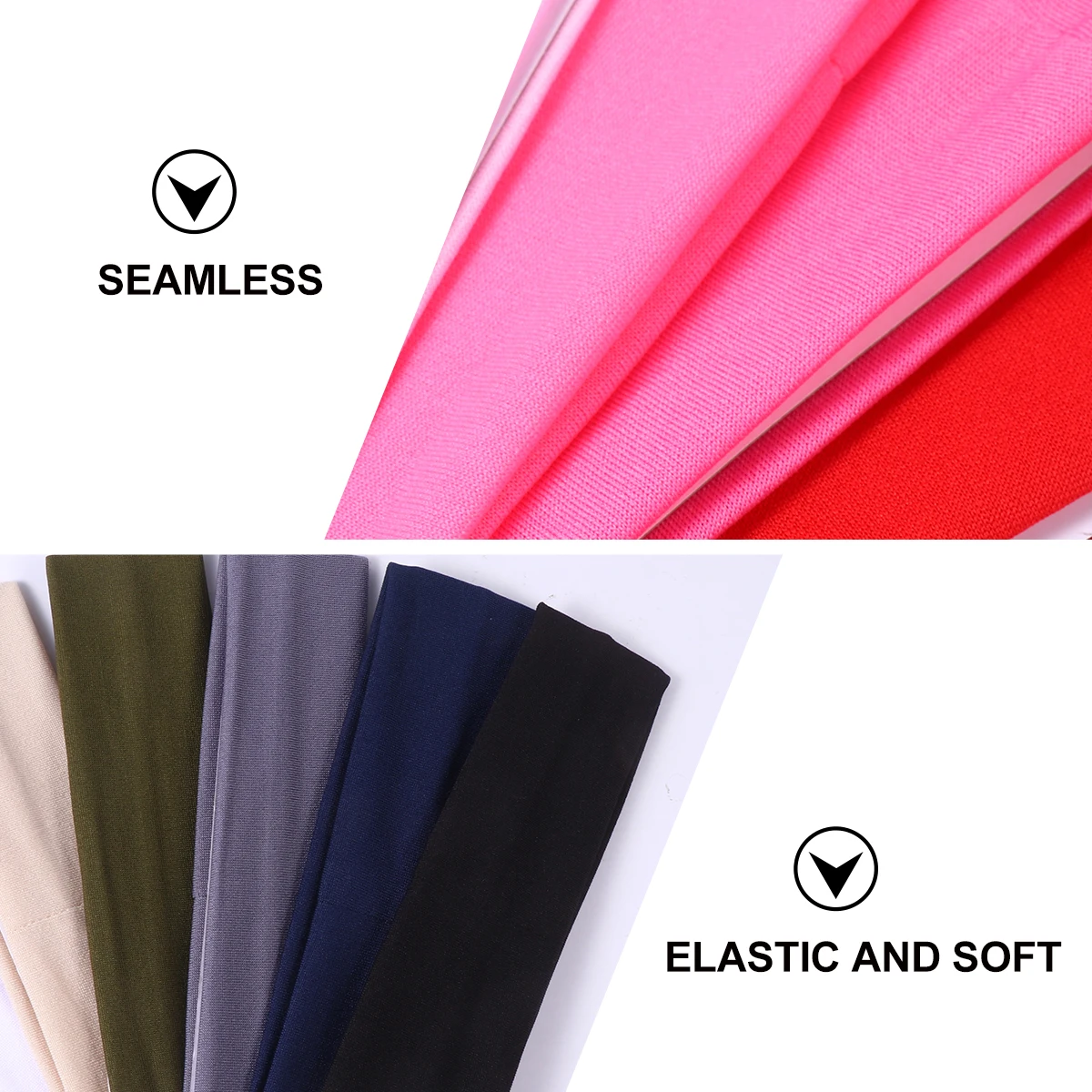 

22pcs Sports Headband Running Yoga Hairband Elastic Bandana Sweatband Exercise Face Spa Accessory Men Women Athletic