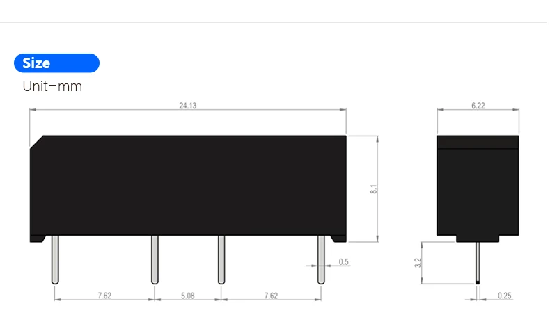50PCS Electronic Components Supplier Electronics Solid State Reed Switch Relay BL-JDQ-SHR12-1A13-D4K Miniature 5V/12/24VDC 4-pin