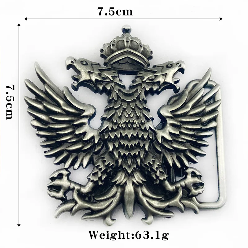 الرجعية برأسين النسر الفرقة قبعات رعاة البقر الغربية نمط عارضة حزام مشبك - الأزياء التبعي