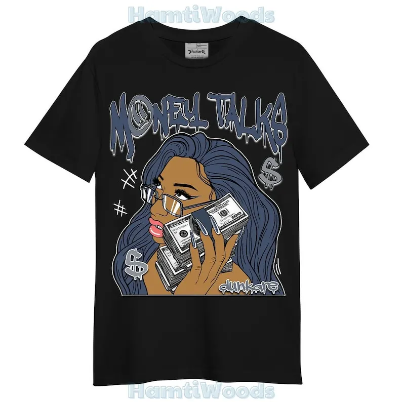 Low Diffused Blue 11s T-Shirt - Money Talks Unique T-Shirt Unisex