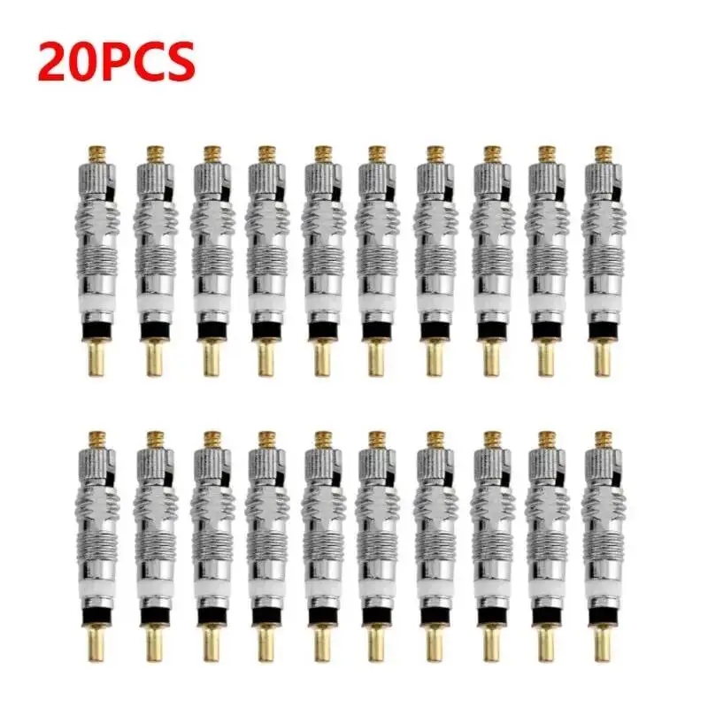 AliExpress NONE 20pcs Detachable Presta Bicycle Valve Core Replacement Brass CNC FV Nozzles MTB Road Bike Tire Tubes Service Parts Repair Tools
