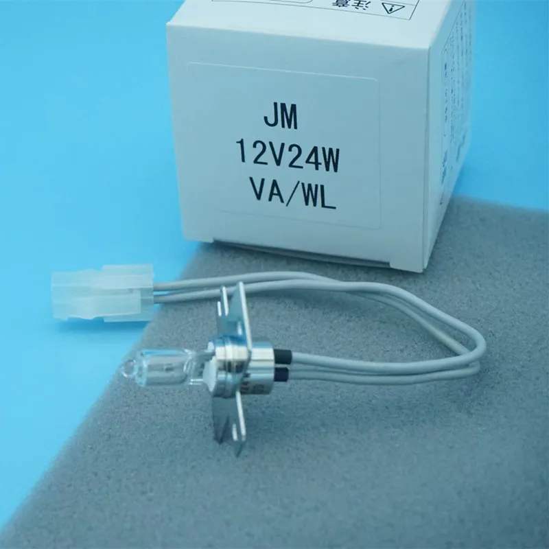 Bombilla halógena de 12V y 24W para analizador de coagulación CS5100 CS1300 CS2000 CS2100, reemplazo de fuente de luz