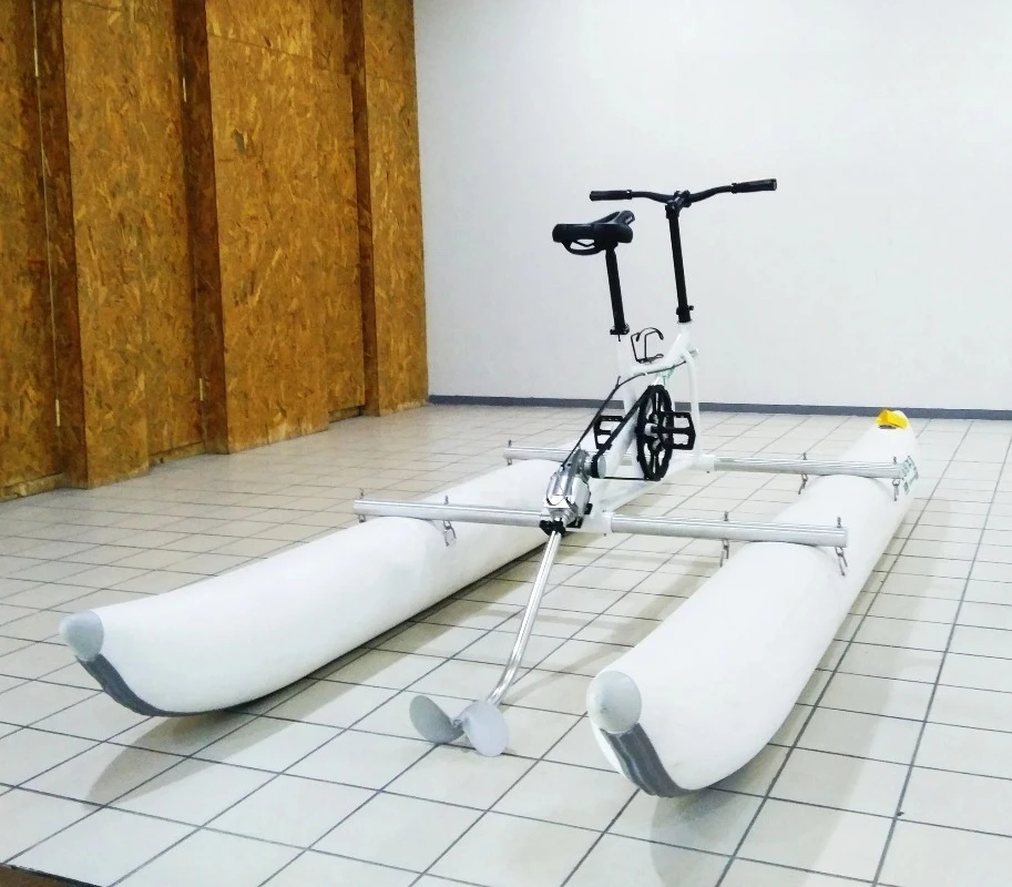 Water Pedal Boat With Bike Frame And Pontoon For Sale