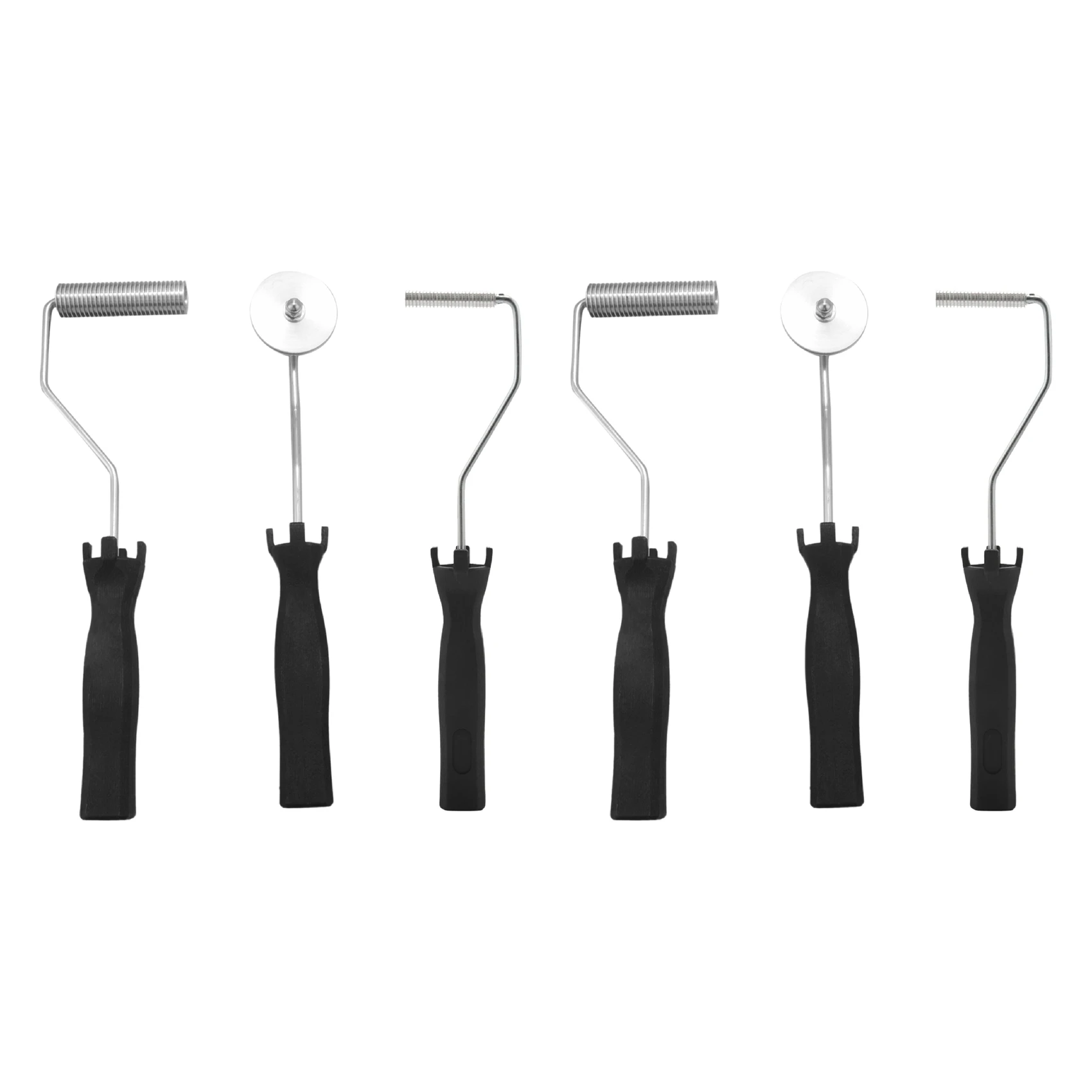 BAAJ-6Pcs Fiberglass Roller Kit Bubble Paddle Tool Laminating Roller Kit For FRP Mould