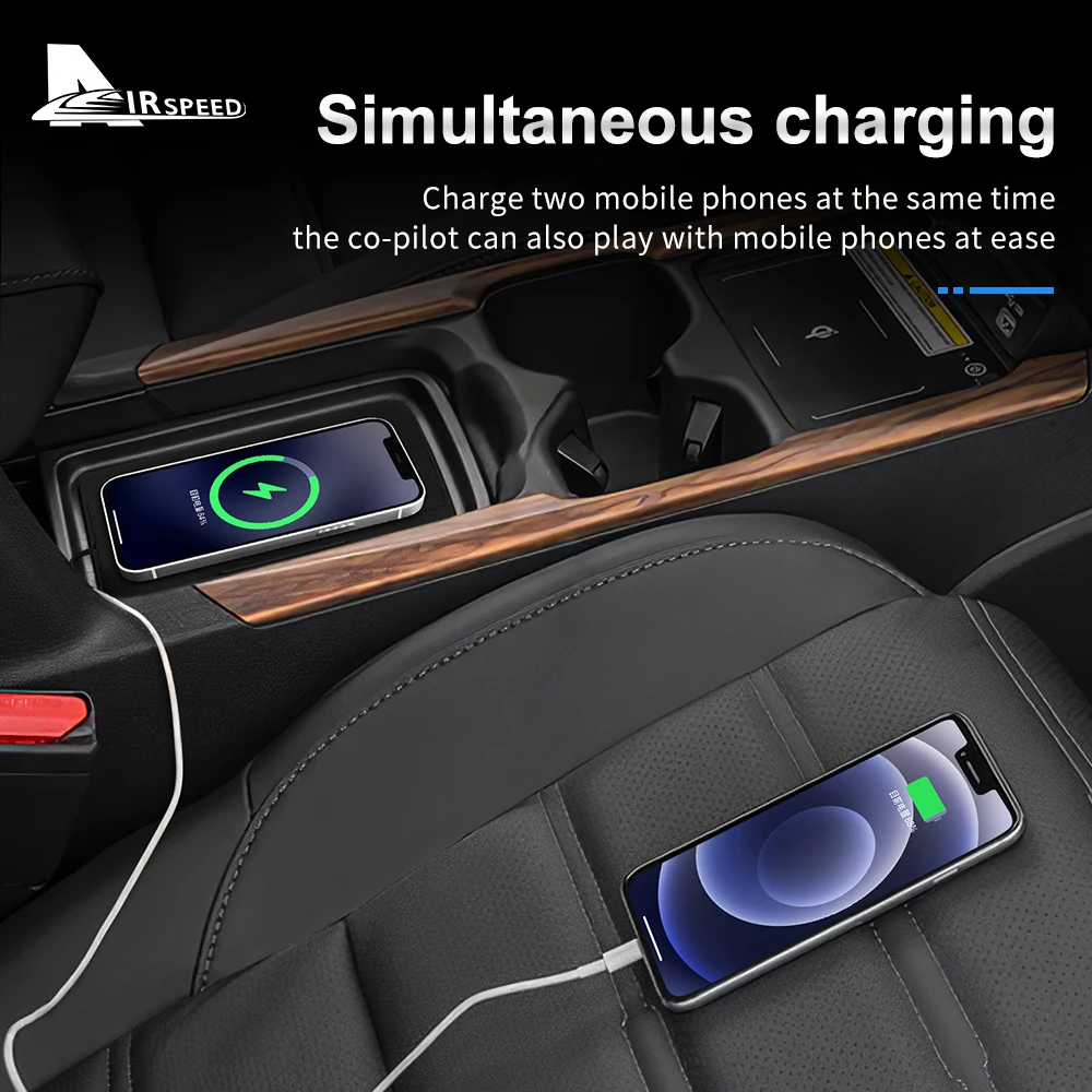 Car Wireless Charger For Honda CRV 2017 2018 2019 2020 2021 2022 Phone Charging Board RHD LHD Central Control Phone Holder