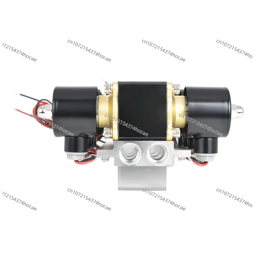 

Universal DC12V 200PSI 4F high flow rate air solenoid valve manifold automotive air suspension