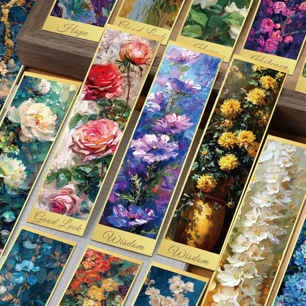 30 Stück Monet's Garten-Lesezeichen, Leseseiten, Bücher, kommentiert, für Studenten, Schreibwaren, DIY, ästhetisches Lesezeichen, kreative Geschenke