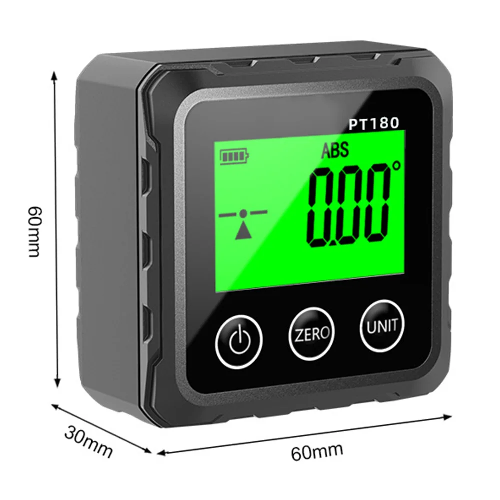 

Цифровой инклинометр с магнитным основанием и ЖК-дисплеем с подсветкой для точного измерения угла в различных промышленных примененах