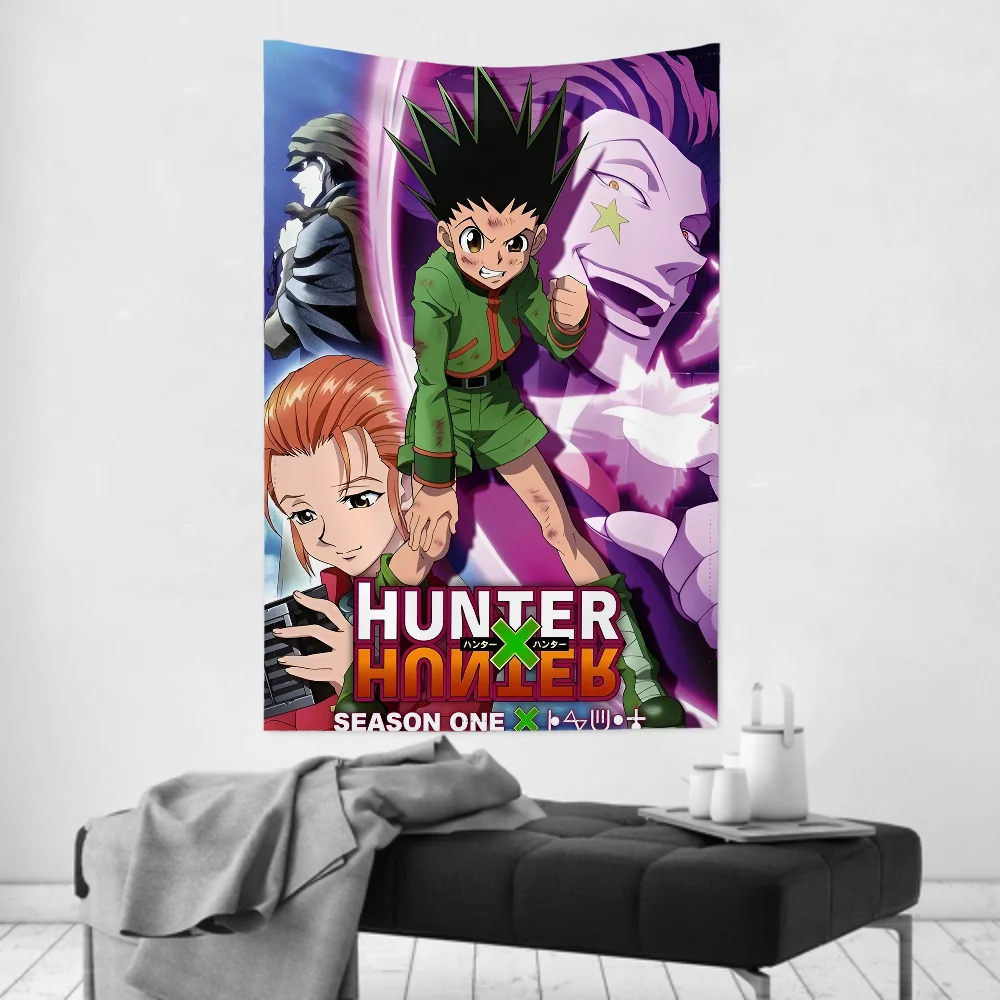 

Аниме-гобелен Hunter X Hunter — практичная подвеска на стену и вечеринку, универсальный для декора комнаты, отлично подходит для комнат и семейных помещений