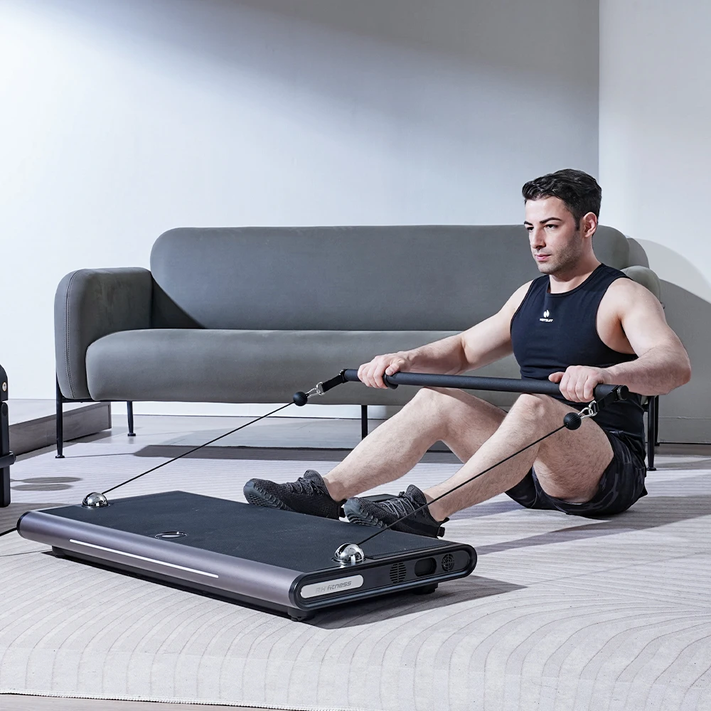 Fitness Station Krafttraining und Theraband Widerstandsband Heimsportausrüstung