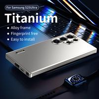 Fashion Magnetic Close Aluminum Metal Case For Samsung Galaxy S25 Ultra S24 Ultra S23 S22 S21 Strong Drop Proof Cover