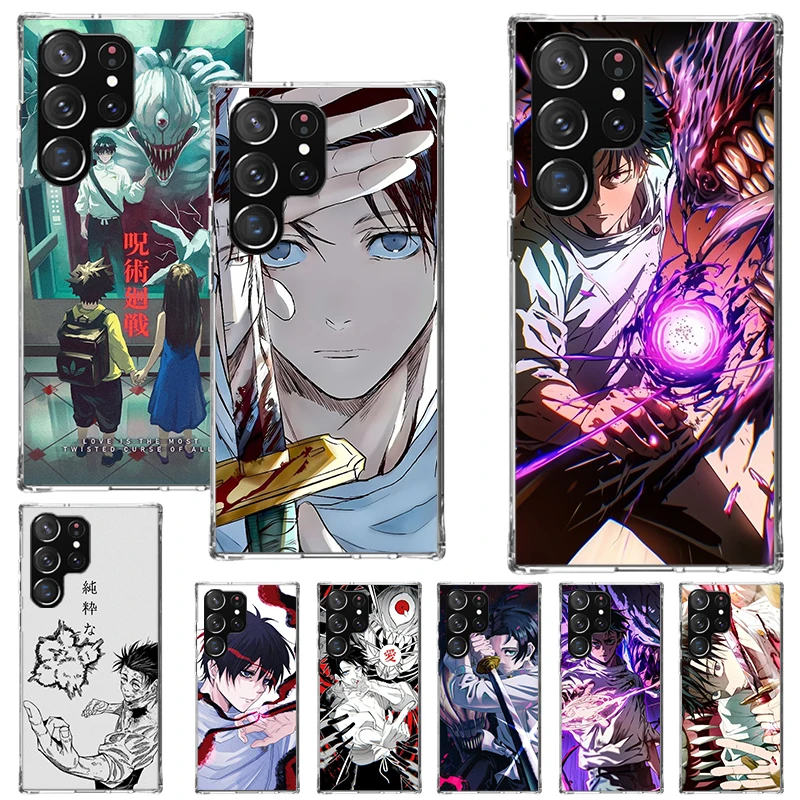 Kaisen J-Jujutsu Yuta Okkotsu Print Soft Case for Samsung Galaxy S25 Edge S24 S23 S22 Ultra S21 Plus S20 FE Phone Shell S10 + Pa