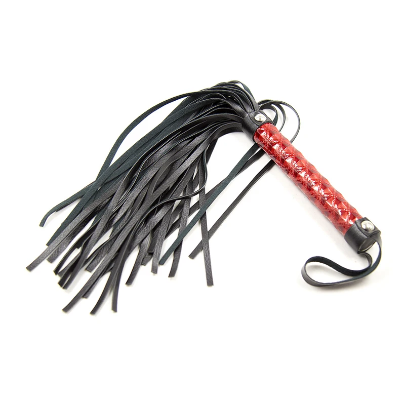 Brilhante PU couro cavalo treinamento adestramento chicotes, pequeno chicote de cavalo, equitação Flogger Paddle, 39cm, 3 cores