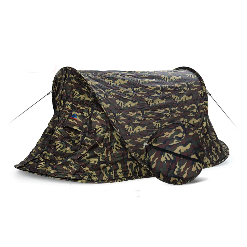 Playking Camouflage Pop Up Tent Portable High Quality Automatic 1 Person Single Layer Ultralight Camping Easy To Carry Small Bag