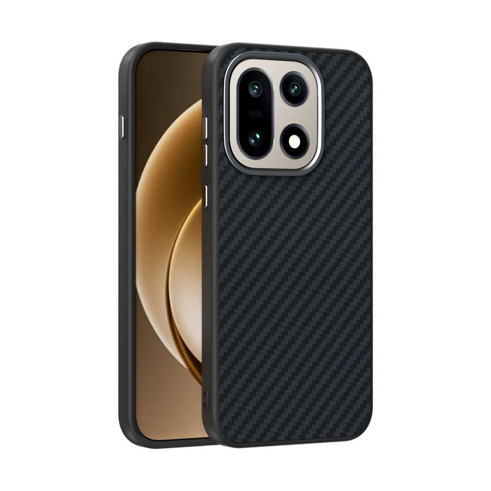  For OnePlus 15 Case 1+15 Magsafe Wireless Charging 2C Carbon Fiber Pattern Camera Circle Mobile Phone Cases Cover 