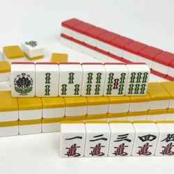 Hot Japanese family mahjong yellow blue mini travel portable folding positive machine thugs playing small mahjong