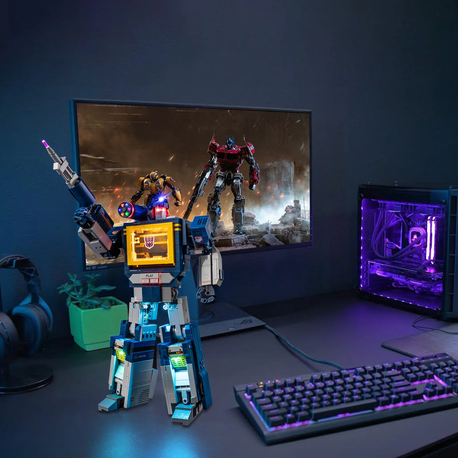 Kein Modell-LED-Beleuchtungsset, geeignet für LEGO Transformers: Soundwave 10358 Bausteine