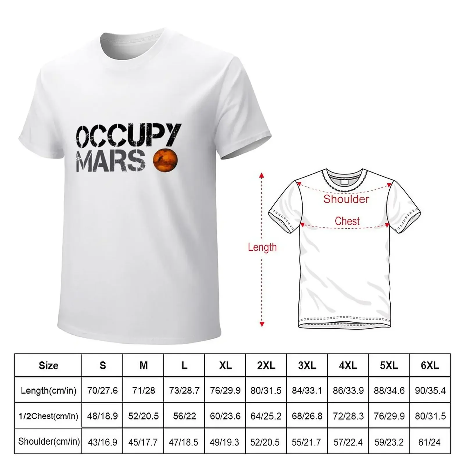 Occupy Mars T-Shirt shirts graphic cute tops sports fans Men's t shirts