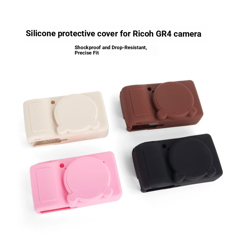 Silicone Camera Bag Suitable for Ricoh GR4 Protective Case Soft Shell Shockproof Scratch-Resistant