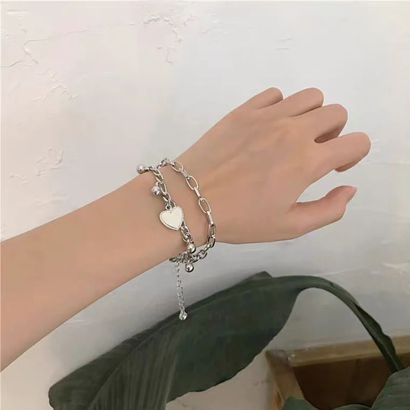 Women's Fashion Trend Multi layered Steel Ball Bean Love Bracelet Travel, Date, Banquet, Party, Festival Dressing Gifts image 4
