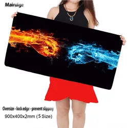 Mairuige Fire XL Large Gaming 300*700/800*300 /900*400 Desk Accessories Mousepad Mouse Mat Keyboard Mat Table Mat Mouse Pads